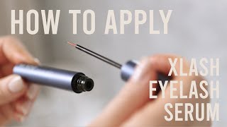 This is how you apply Xlash Eyelash Serum [upl. by Vigor]