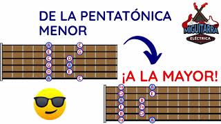 🎸 De la PENTATÓNICA MENOR a la MAYOR [upl. by Worrad]