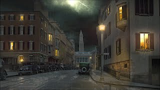 Rainy Night in 1930s Chicago Prohibition Era Ambience with Thunderstorm Sounds [upl. by Giacinta]