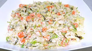 ENSALADA RUSA DE POLLO CON LECHUGA  CocinablogOficial [upl. by Whipple]