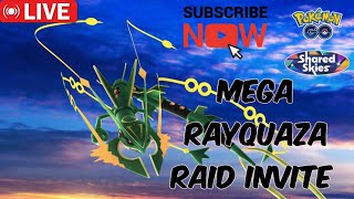 Pokemon Go Live Mega Rayquaza Elite Raid invite [upl. by Domella]