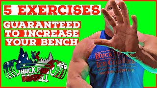 5 EXERCISES GUARANTEED TO INCREASE YOUR BENCH [upl. by Amehsyt]