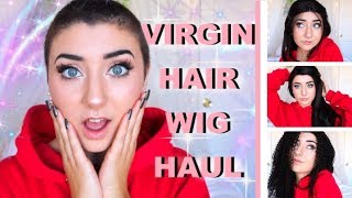 Human Hair Wig Haul Review amp Try on  Alibele Hair Company [upl. by Tish641]