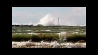 Super Gale at Ludington MI  Music by Timothy Wenzel quotA Coalescense of Dreamsquot [upl. by Lennor]