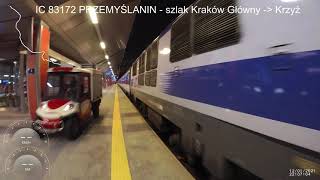 IC 38172 PRZEMYŚLANIN 2021 nocny szlak w wagonie sypialnym WL308A  KRAKÓW GŁÓWNY  KRZYŻ [upl. by Won]