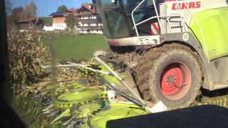 Mais 2012  Teil 8  MB trac 1100 turbo und Fliegl TDK 130 [upl. by Gayl]