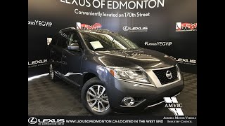 Used Grey 2014 Nissan Pathfinder SL Walk Through Review  Boyle AB Canada [upl. by Bolten]