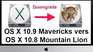 Downgrader OS X 109 Mavericks vers OS X 108 Mountain Lion [upl. by Beaston]