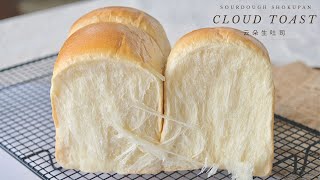 Cloud Toast Sourdough Shokupan  云朵生吐司  Sourlotti [upl. by Ellebanna]