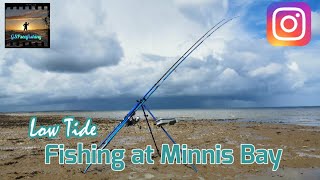 Sea Fishing UK  Minnis Bay Kent  Getting Drenched Whilst Fishing The Low [upl. by Yehsa123]