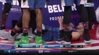 Zach LaVine Tears His ACL vs Pistons [upl. by Lorinda]