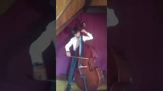 Mateus Carneiro  Capuzzi Double Bass Concerto in F major I  Eccles Sonata in G minor I [upl. by Ahsela]