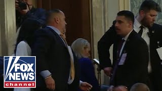 Gold Star father arrested after shouting Abbey Gate at Biden during SOTU [upl. by Damien]