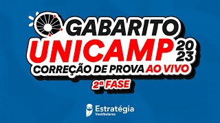 Gabarito UNICAMP 2023 2ª FASE  Dia 2 – Correção de prova AO VIVO [upl. by Stig]