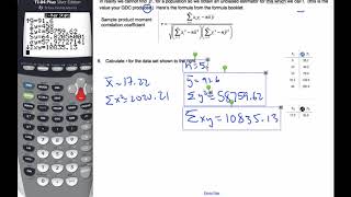 IB Math HL  15126 Bivariate Distributions  r calculation Stats Option [upl. by Alekahs]