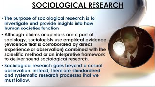 Ch 2 Lecture  Sociological Research [upl. by Fillian255]