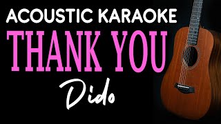 THANK YOU  DIDO  ACOUSTIC KARAOKE [upl. by Ecnahs310]