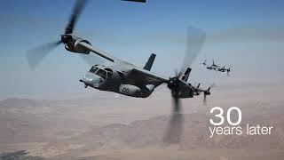 THREE DECADES  BellBoeing V22 Osprey Anniversary [upl. by Llorre]