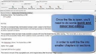 Using TextAloud 3s FileSplitter Utility [upl. by Avlasor939]