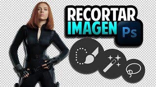 Como recortar una imagen en Photoshop TODAS LAS HERRAMIENTAS [upl. by Siblee]