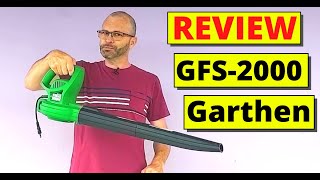 CRB224  SOPRADOR de FOLHAS Garthen GSF2000  Review [upl. by Hailee]