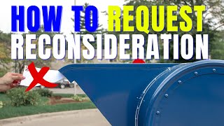 How To Write a Reconsideration Letter  pdcreconssbagov [upl. by Relyhcs]