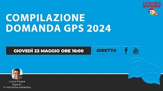 Tutorial Gps 2024 compilazione domanda [upl. by Cheffetz]