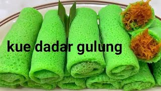 Ide jualan  Resep kue dadar gulung isi kelapa Ide usaha modal kecil untung besar [upl. by Karlise994]