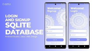 Login and Signup using SQLite Database in Android Studio  Java [upl. by Yaresed430]