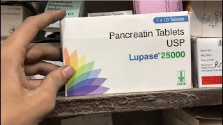 Lupase 25000 Tablet uses  price  composition  dose  side effects  review  in hindi [upl. by Upali]