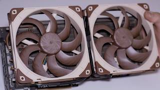 GPU Deshroud Fans Mod  Noctua NFA14x25 G2 Vs Noctua NFA12x25 120mm Vs 140mm Part 4 [upl. by Odnumde]