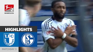 Hard Fight Ends in Four Goals  1FC Magdeburg  FC Schalke 04 22  Highlights  MD 3 Bundesliga 2 [upl. by Accber243]