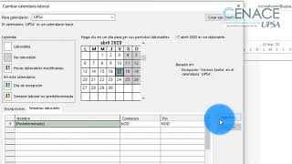 MS Project Configurar el Calendario Laboral [upl. by Ahsinej]