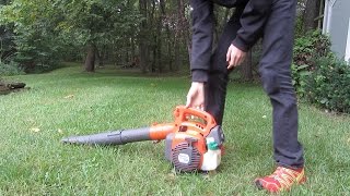 Husqvarna 125B Leaf Blower Review [upl. by Adnahsam]