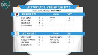 EBCC Womens XI v Buninyong Div 2 [upl. by Pinebrook]