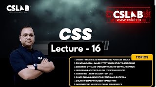 Lecture 16 CSS  Layout Blocking for UI DESIGN in Hindi  CSLAB  SIKAR  Full Stack Web Development [upl. by Bonns]