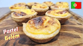 🇵🇹 PASTEL DE BELÉM DELICIOSO  RECEITA ORIGINAL FÁCIL DE FAZER E RENDE MUITO [upl. by Ynnaj664]