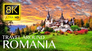 ROMANIA 8K • Beautiful Scenery Relaxing Music amp Nature Drone Video in 8K ULTRA HD [upl. by Haimes]