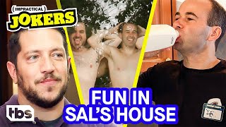 The Jokers Invade Sal’s Home Clip  Impractical Jokers  TBS [upl. by Adyht377]