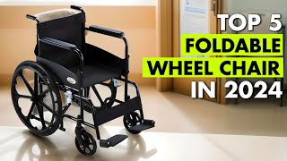 Top 5 Best Foldable Wheelchair In India 2024  Foldable Wheelchair Under 5000  Electric Wheelchair [upl. by Ettenirt]