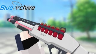 Blue Archive Addon Minecraft  Unfinished   3d guns addon [upl. by Luedtke]