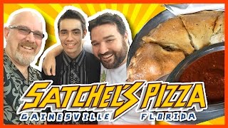 Satchels Pizza Gainesville Florida  3 Calzones with List25 [upl. by Orsino832]