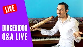 Live Didgeridoo QampA 2 Answering your questions about didge circular breathing rhythms amp more [upl. by Adnalue]