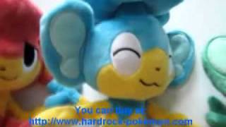 Pokemon Center 2011 Pansage Panpour Pansear Pokedoll Plush Toy [upl. by Nuli]