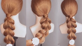 Easy and simple daily hairstyle a quick idea to make a different braid [upl. by Nogaem708]