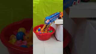 Buses amp Truck Accident bus mini truk oleng bis oleng truk molen buldozer shorts toys [upl. by Skilken372]