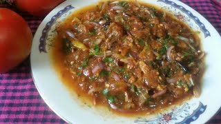 Tomato bhorta recipe [upl. by Akiras]