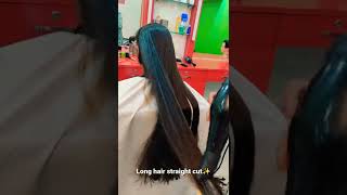 Very Long hair Straight Cut ✨indian girls and women hair cut haircare puneyoutubshorts trend [upl. by Liz76]