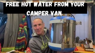 Free hot water from your camper van [upl. by Fasano]