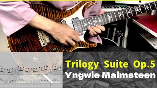 【Tab】Trilogy Suite Op5Yngwie MalmsteenGuitar Cover [upl. by Woolley]